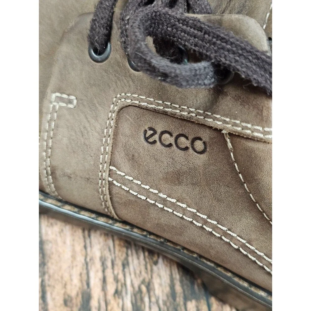 Ecco Fusion II Tie Oxford Shoes Men’s 10 US 44 EU Brushed Leather Brown